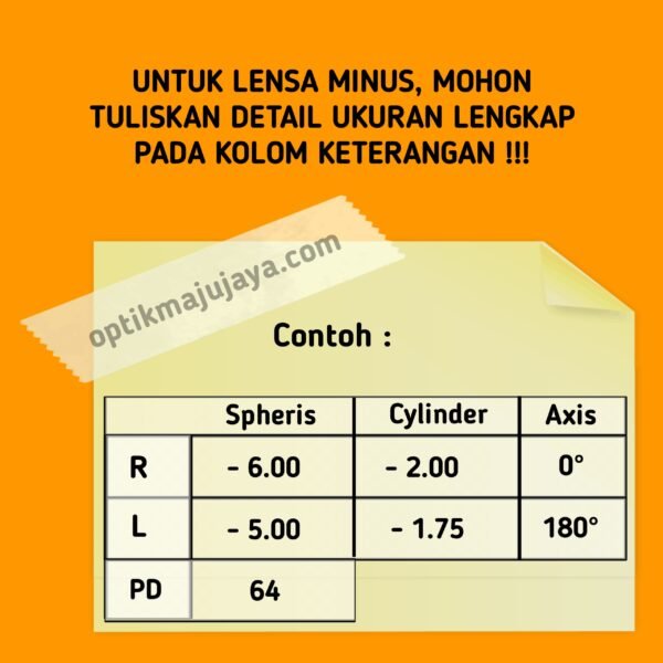 Lensa Essilor Super 1.56 Aspheric Crizal Easy Pro