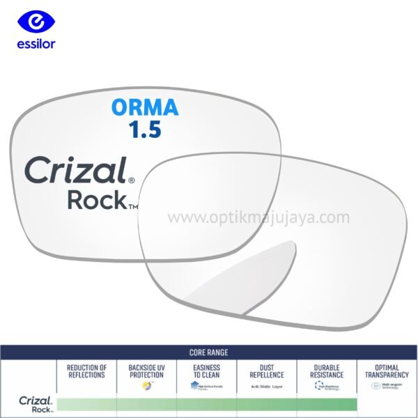 Lensa Essilor Crizal Rock Orma 1.5